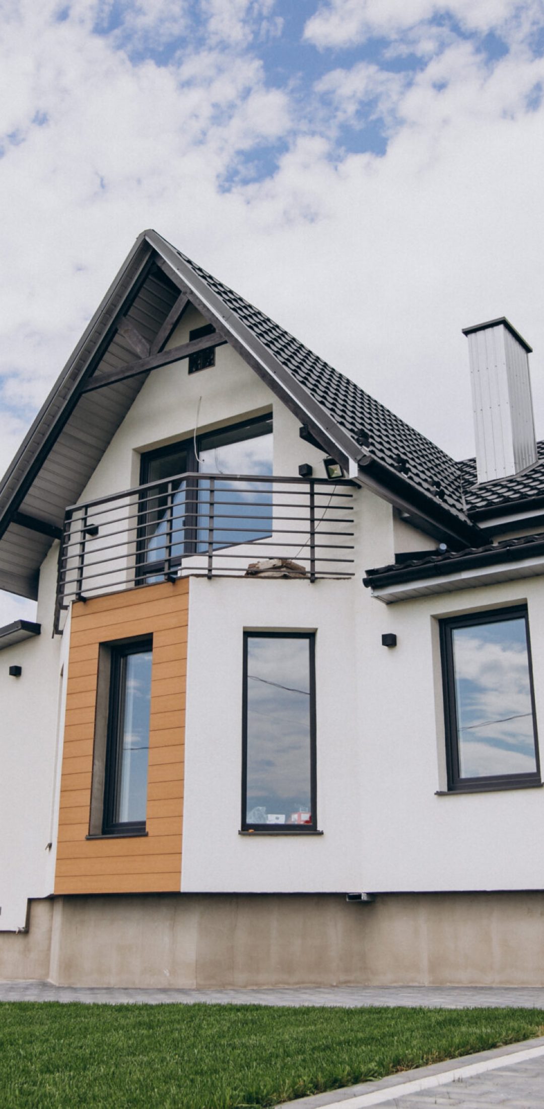 House isolated in the field